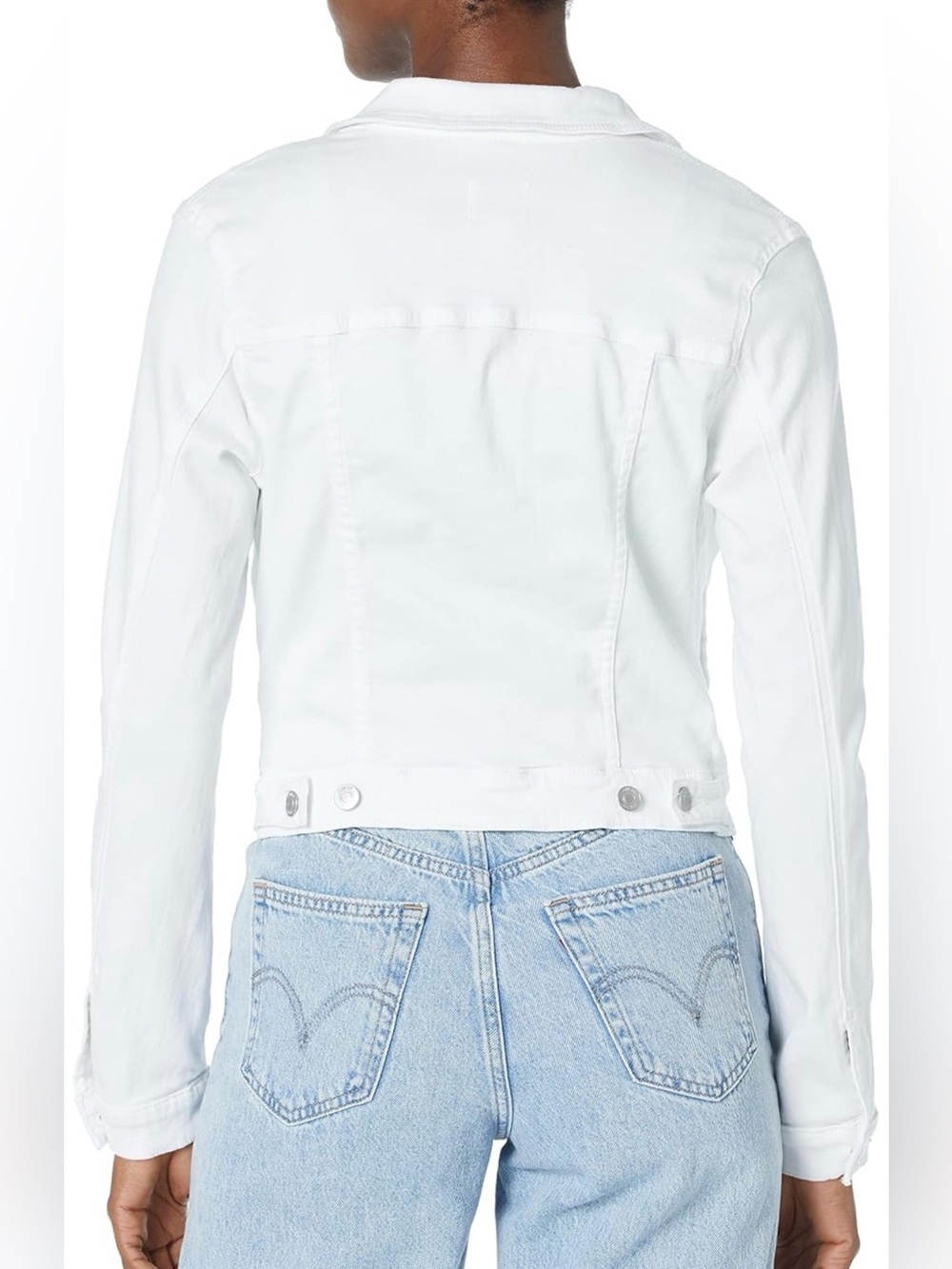 GUESS womens Essential Sexy Trucker Denim Jacket - Picture 2 of 9